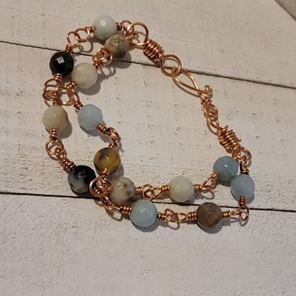 Handmade Amazonite Double Strand Bracelet