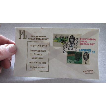 1970 Cover - Philympia Stamp Exhibition - Geographic Congress