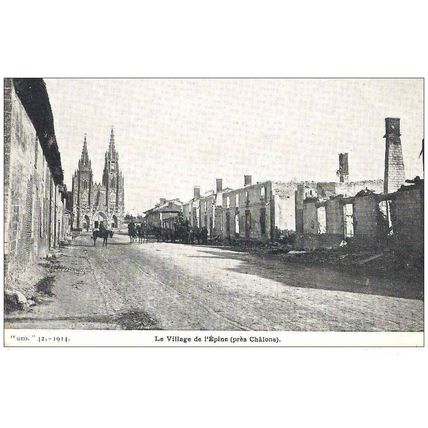 51 - L'Épine - le village en 1914 Aprés le Passage des Allemands