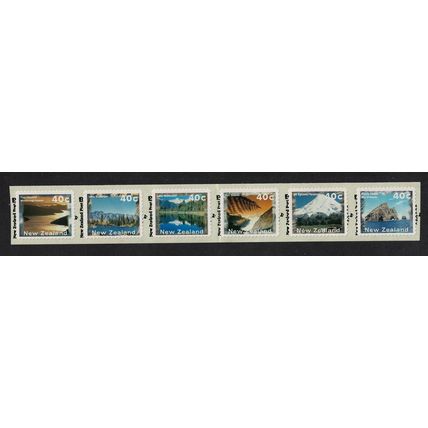 New Zealand Scenery Self-adhesive Strip of 6 1996 MNH SG#1984-1989