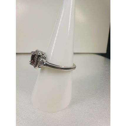 Ring Bomb Party Sz8 RBP Brilliant Blush Gem Rhodium P Band Costume Jewelry