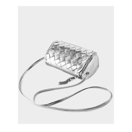 Women Trendy Small Shoulder Bag Genuine Leather Hobo Handbags Silver