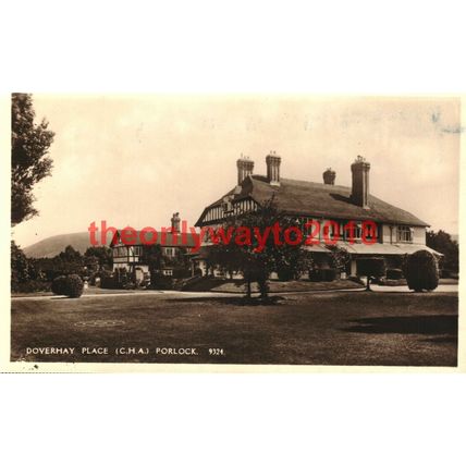 Doverhay Place (CHA), Porlock, Somerset, Salmon Postcard
