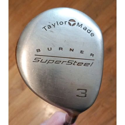 Taylormade Burner Supersteel 3 Wood Stiff Flex Golf Pride Grip Graphite Shaft