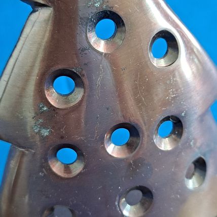 Lot 2 Metal Christmas TREE STOCKING HANGERS Mantel Sitter Holder Metal
