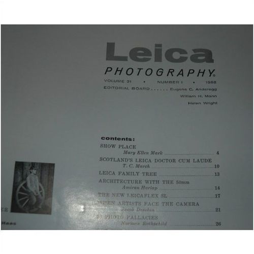 1968 Leica Photography Volume 21 Number 1