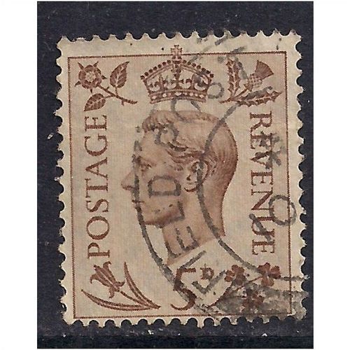 GB 1938 KGV1 5d Brown used stamp SG 469.(C489 )