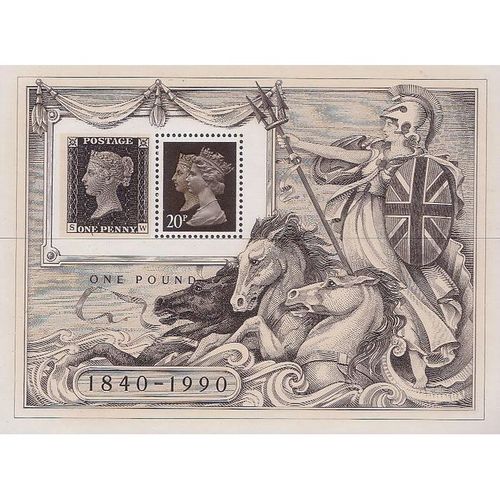 Great Britain 1990 Stamp World Miniature Sheet Unmounted Mint NHM SG 1501 stamp