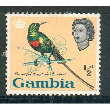 Gambia stamps 1963 - SG 193 - 1/2d Beautiful Sunbird MH