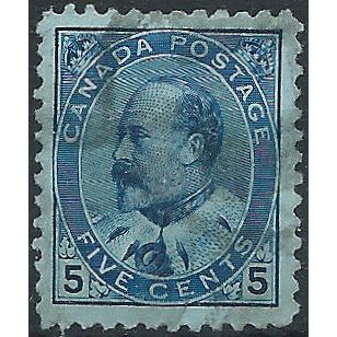 Canada 1903 SG178 5c Blue/Bluish Fine Used.. . .