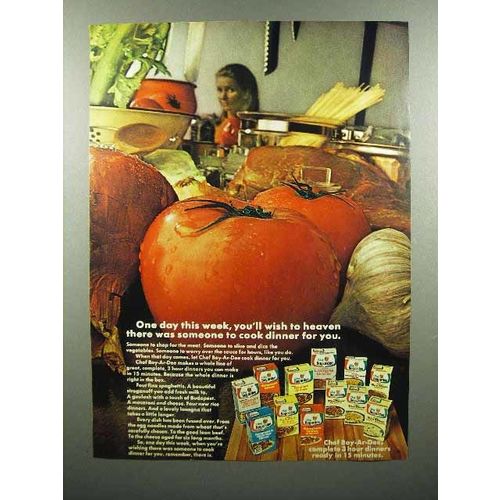 1969 Chef Boy-Ar-Dee Dinners Ad - You'll Wish to Heaven