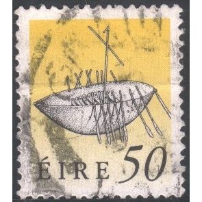 Ireland 1990 - SG761 - 50p black/yellow - Broighter Boat - used