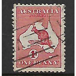 AUSTRALIA 1913 1d RED SG 2 FINE USED