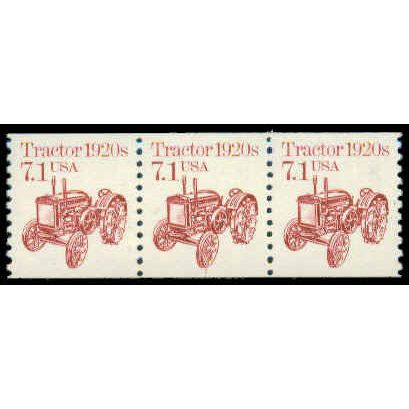 2127 7.1c Tractor Very Fine MNH Dry Gum PNC 1/3 R0555