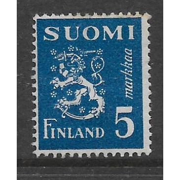 FINLAND 1930 LION 5M BLUE SG 379 M / MINT