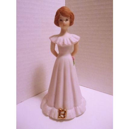 Vintage 1982 Enesco Growing Up Girls 13th Birthday Girl Figurine Porcelain