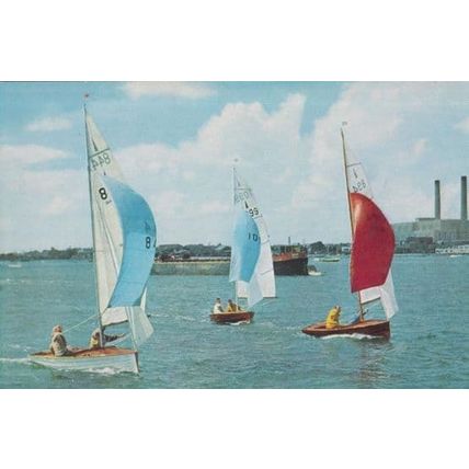 National Berlin Rocket Race Racing Sailing Ship 1970s Postcard