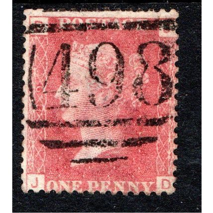 Sg43 1d red plate 89 fine used (J D) B148)