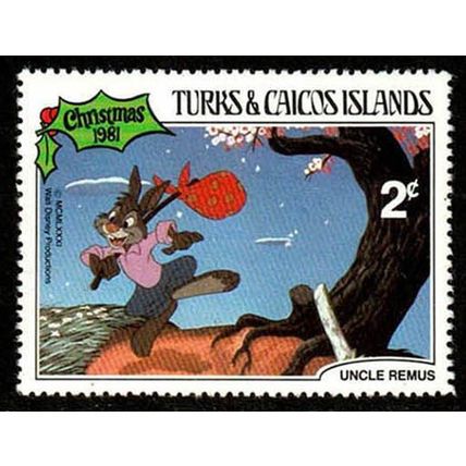 Turks & Caicos Islands 1981 Disney 2c MNH Stamp Uncle Remus.