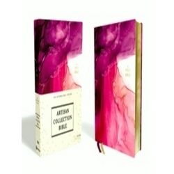 Niv, Artisan Collection Bible, Cloth Over Board, Pink, Art Gilded Edges, Red Let