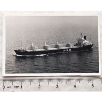 vintage photograph Cargo Ship - Cardiff City - Celtic B.C.