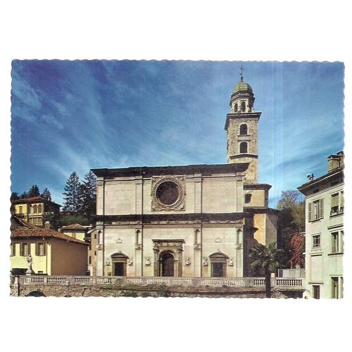 CATTEDRALE, LUGANO, SWITZERLAND unused vintage postcard (a) =