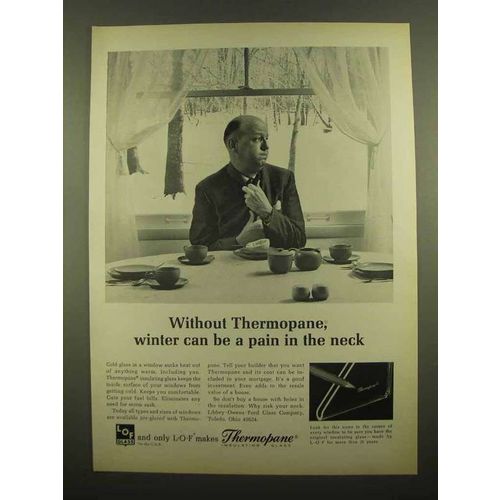 1965 LOF Thermopane Glass Ad - Winter Can be a Pain