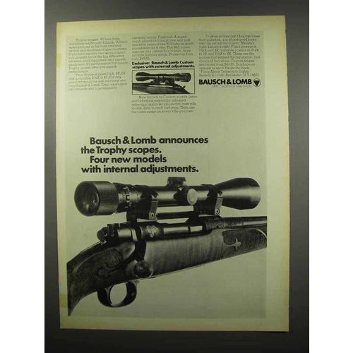 1968 Bausch & Lomb Trophy Scopes Ad
