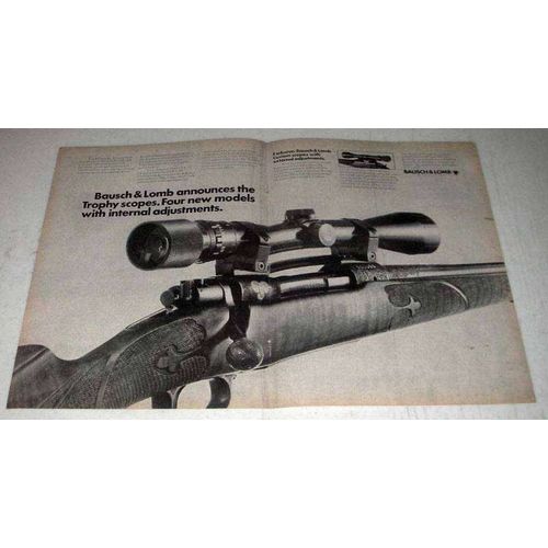 1968 Bausch & Lomb Trophy Scopes Ad - Adjustments