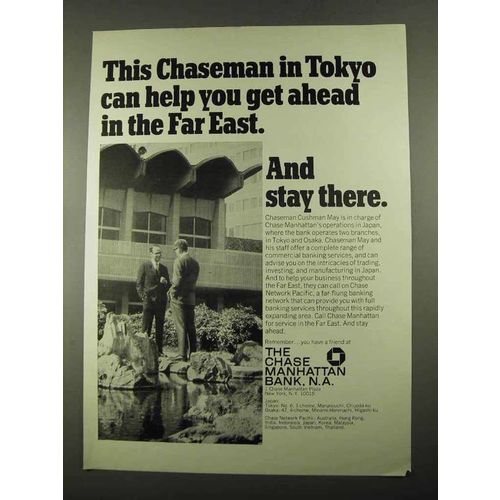 1969 Chase Manhattan Bank Ad - In Tokyo