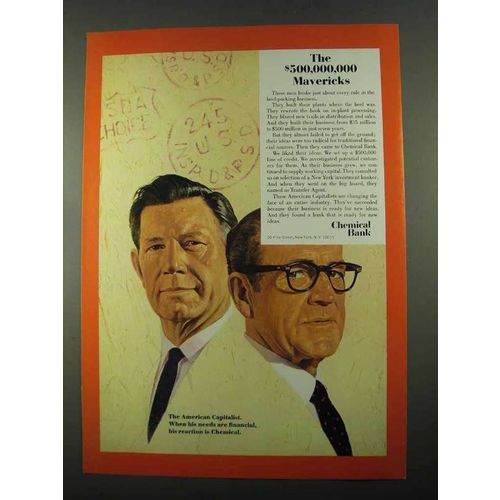 1969 Chemical Bank Ad - The $500,000,000 Mavericks