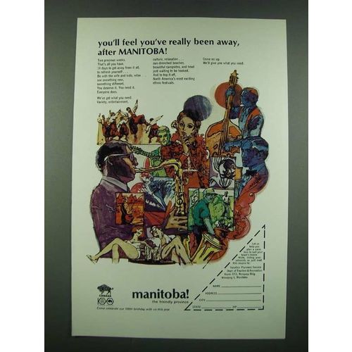 1970 Manitoba Canada Ad - You'll Feel You've Really Been Away