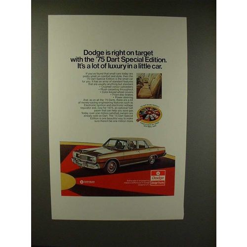 1975 Dodge Dart Special Edition Car Ad - Luxury