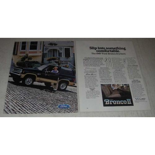 1987 Ford Bronco II Ad - Slip Into Something Comfortable