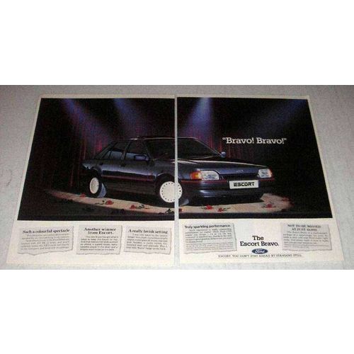 1987 Ford Escort Bravo Ad - Bravo! Bravo!