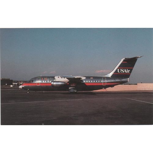 Usair BAe 146 200A Civil Aircraft Postcard (A20254)
