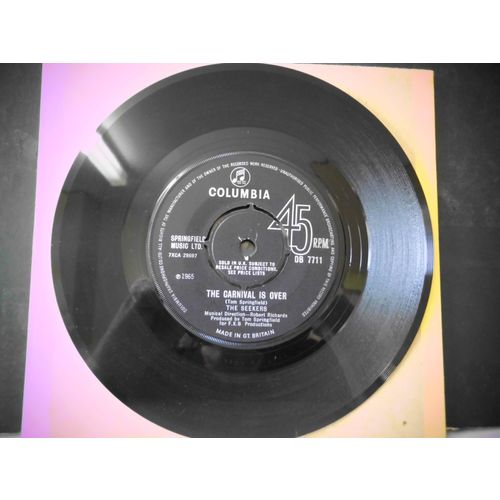 7" 1965. THE SEEKERS.THE CARNIVAL IS OVER, DB 771 .WE SHALL NOT BE MOVED.EXCELL