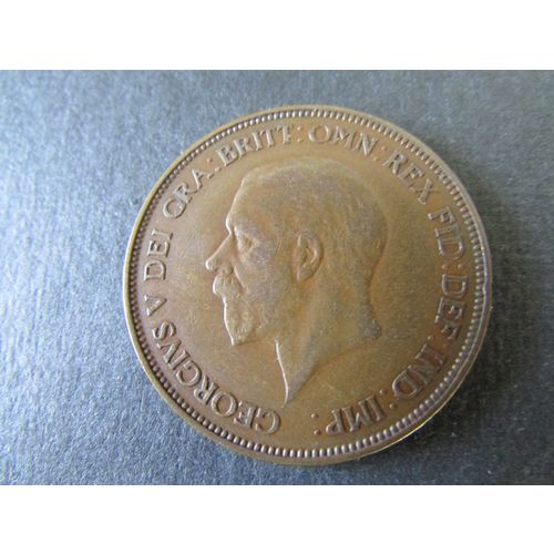 1928 GEORGE V ONE PENNY FREE POST. AAZ