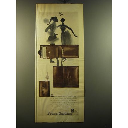 1950 Prince Gardner Advertisement - Registrar, Wallet and Key Card