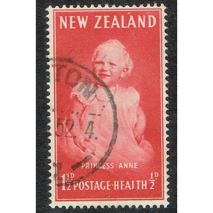 New Zealand 1952 Health Stamp 1½d+½d Carmine Red SG710 FU