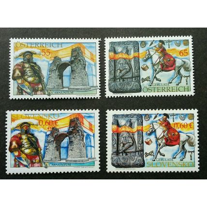 Austria Slovakia Joint Issue Roman Excavations 2009 (stamp pair) MNH