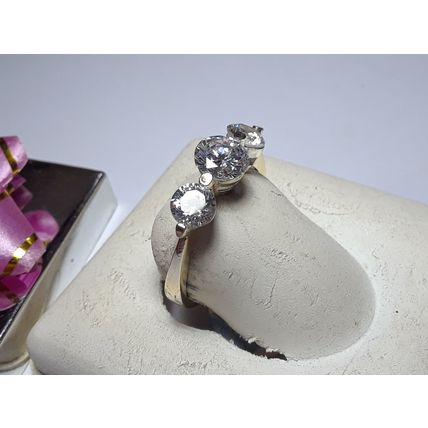 1.75cttw Past Present Future CZ Sterling Silver S-9.25 Anniversary Ring #15591
