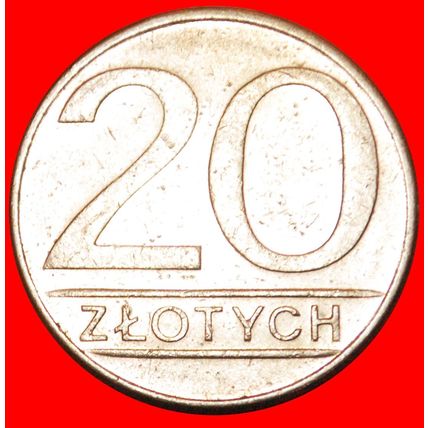 STARS ON EAGLE:POLAND★20 ZLOTY 1986★DISCOVERY COIN★UNCOMMON★LOW START★NO RESERVE