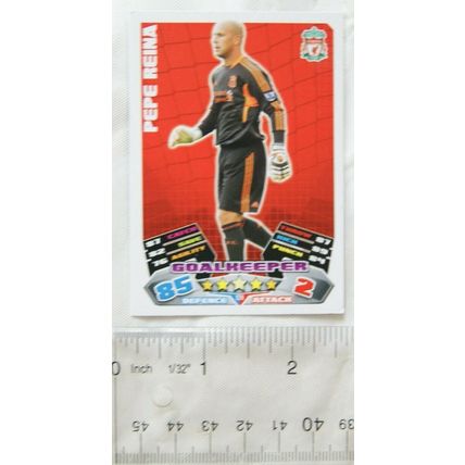 2011/12 Topps Match Attax Trading Card - Pepe Reina, Liverpool FC