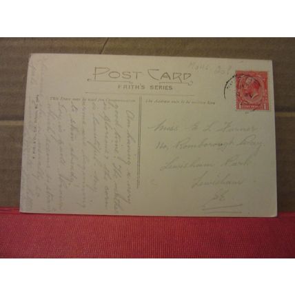 SALISBURY CATHEDRAL by Constable used antique postcard F.Frith & Co 1920 pm =