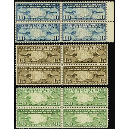 C7-9, Mint VF-XF NH Well Centered Block of Four CV $85 - Stuart Katz