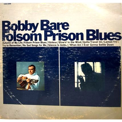Bobby Bare – Folsom Prison Blues 1969 LP Vinyl Record Album (P10)