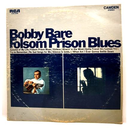 Bobby Bare – Folsom Prison Blues 1969 LP Vinyl Record Album (P10)