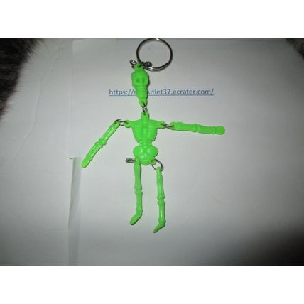 Green Skeleton - Key Chain - Brand New