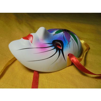 New Orleans Ceramic Decorative Mardi Gras Painted Mask! $23.00 Shipped!